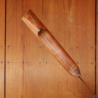 New Old Stock Pino Extra 9.5" Heavy Butcher Knife / Light Cleaver Carbon Cherry Wood Handle Maniago, Italy ~1950s 60s