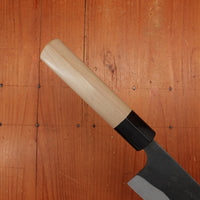 Kaji-bei 165mm Santoku Iron Clad Shirogami 2 Kurouchi Ho Wood/Horn Handle