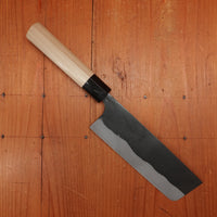 Kaji-bei 165mm Nakiri Iron Clad Shirogami 2 Kurouchi Ho Wood/Horn Handle