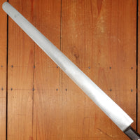 New Old Stock Pino Extra 12.75" Narrow Round Nosed Slicer Carbon Plum Wood Handle Maniago, Italy ~1950s 60s