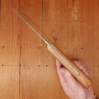 New Old Stock Pino Extra 6.25" Heavy Boning Knife Carbon Cherry Wood Handle Maniago, Italy ~1950s 60s