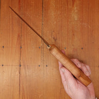 New Old Stock Pino Extra 6.25" Heavy Boning Knife Carbon Cherry Wood Handle Maniago, Italy ~1950s 60s