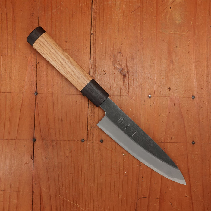 Tagai Sanjo 135mm Petty Stainless Clad Shirogami 2 Oak and Wenge Handle