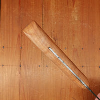 New Old Stock Pino Extra 6.25" Heavy Boning Knife Carbon Cherry Wood Handle Maniago, Italy ~1950s 60s