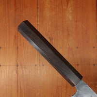 Hatsukokuro Kurogane 120mm Nakiri Iron Clad Aogami 2 Kurouchi Mono Ebony Handle