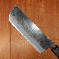 Hatsukokuro Kurogane 120mm Nakiri Iron Clad Aogami 2 Kurouchi Mono Ebony Handle