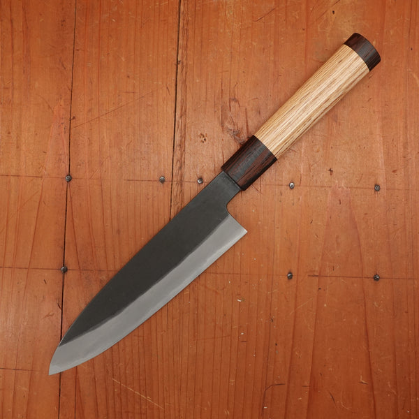 Tagai Sanjo 150mm Petty Stainless Clad Shirogami 2 Oak and Wenge Handle