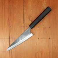 Hatsukokuro Kurogane 150mm Honesuki Kaku Iron Clad Aogami 2 Kurouchi Mono Ebony Handle