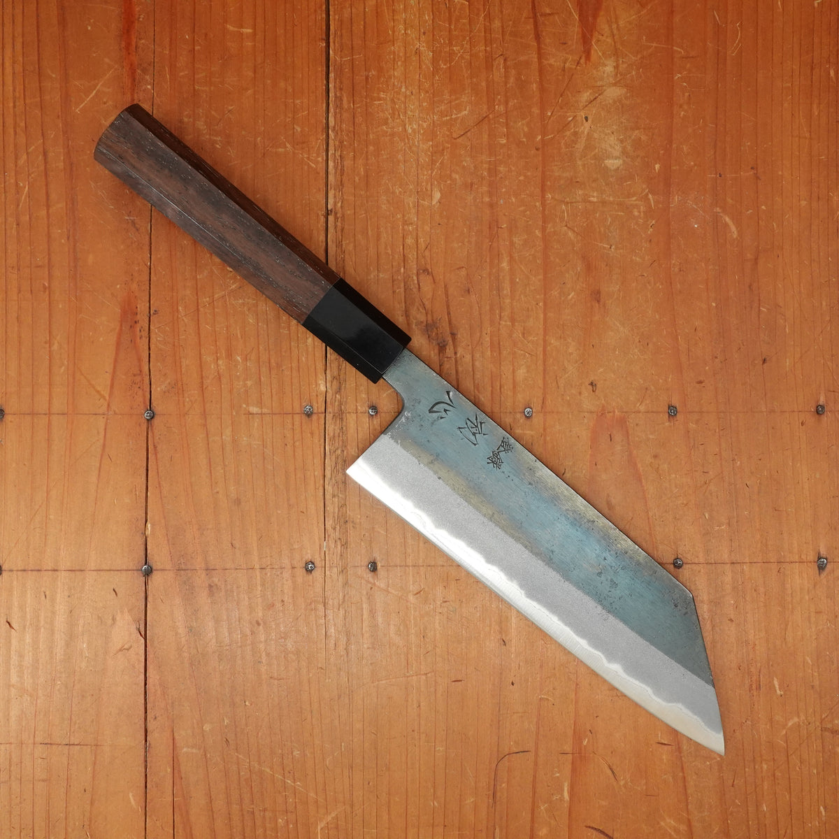 Hatsukokoro Kurosagi 180mm Bunka Aogami Super Kurouchi San Mai Walnut Handle