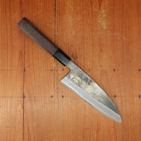Hatsukokoro Kurosagi 165mm Santoku Aogami Super Kurouchi San Mai Walnut Handle