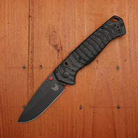 Benchmade 593BK-01 PSK Drop Point MagnaCut AXIS Assist Carbon Fiber & Black G10 Handle