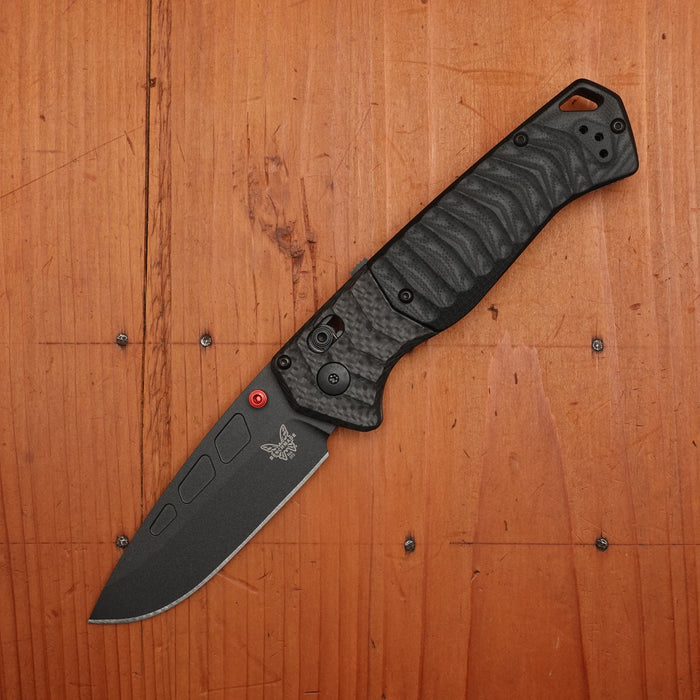 Benchmade 593BK-01 PSK Drop Point CPM-Magna-Cut AXIS Assist Carbon Fiber & Black G10 Handle