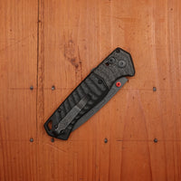 Benchmade 593BK-01 PSK Drop Point CPM-Magna-Cut AXIS Assist Carbon Fiber & Black G10 Handle