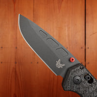 Benchmade 593BK-01 PSK Drop Point MagnaCut AXIS Assist Carbon Fiber & Black G10 Handle