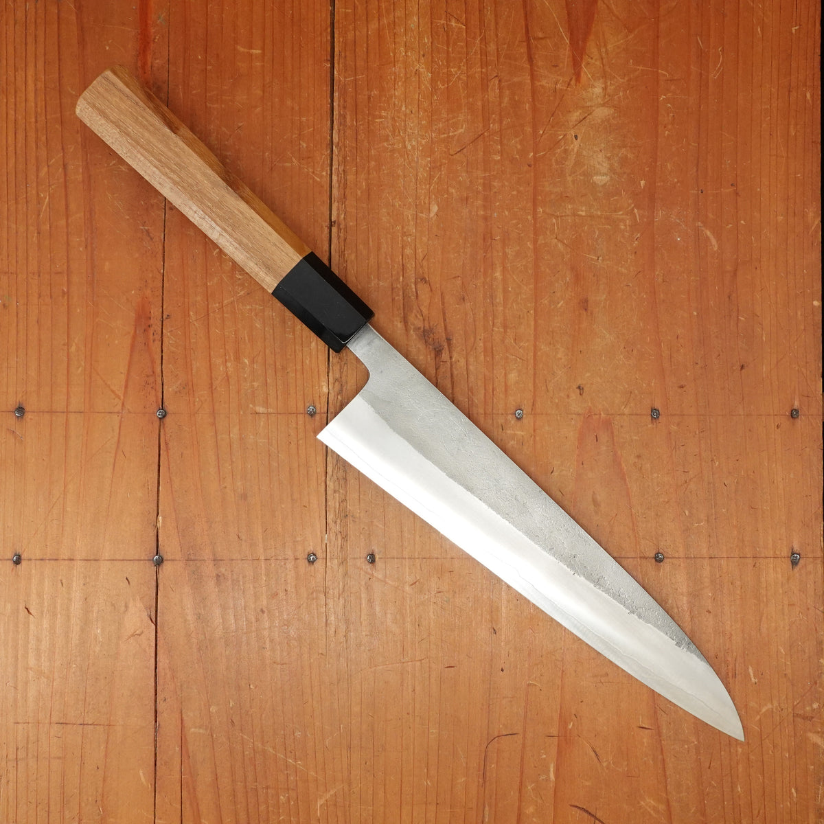 Yoshikane Hamono 210mm Gyuto SKD Nashiji Teak Handle