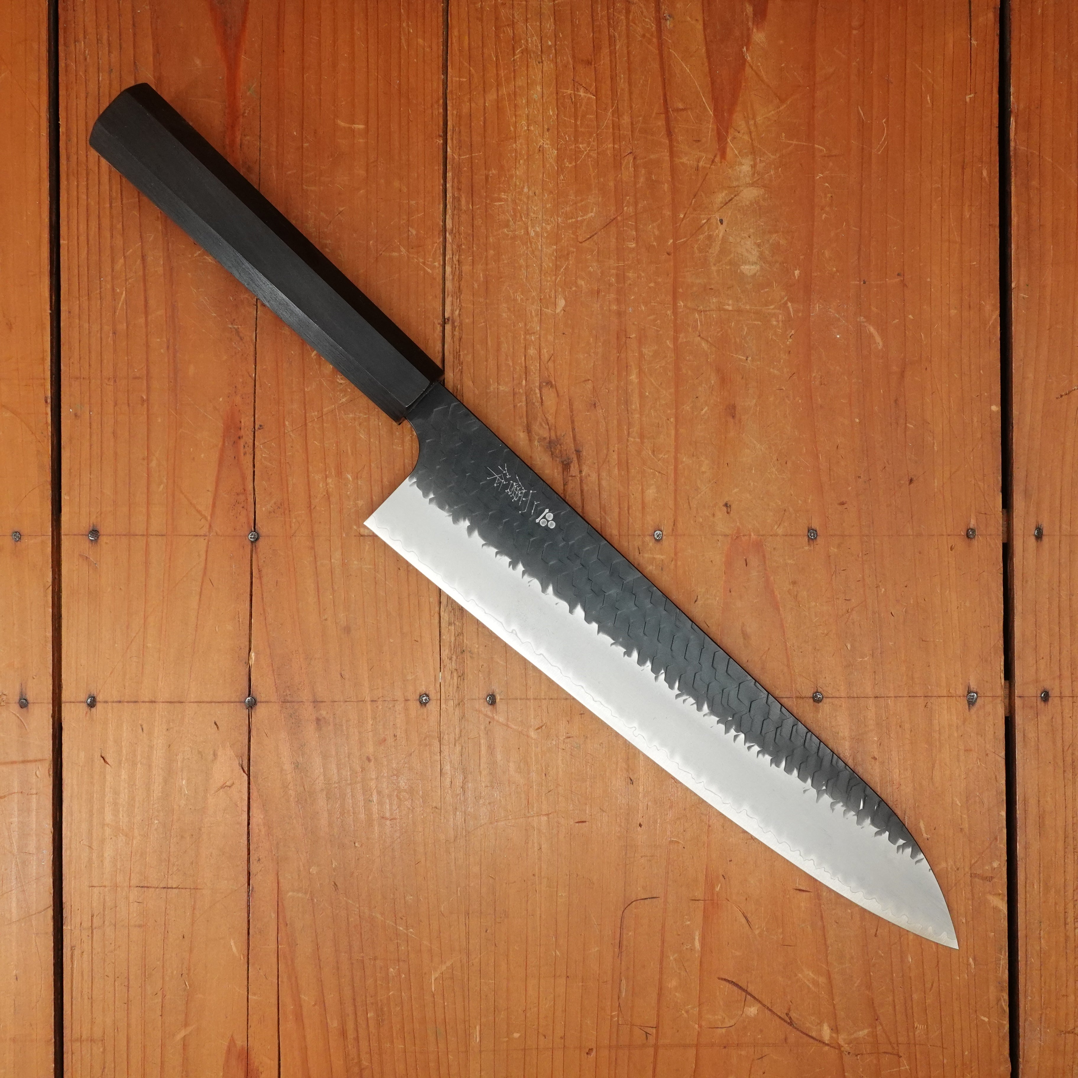【南の島のアガラサ～。】 Nigara Hamono 270mm Gyuto SG2 Kurouchi Tsuchime Ebony Handle