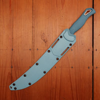 Benchmade 18020 Fishcrafter 9” Trailing Point CPM-Magnacut Fixed Blade Depth Blue Santoprene with Sheath