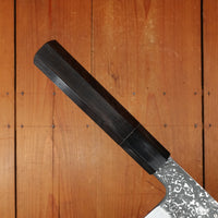 Masuda Yoshihide Kurozome 240mm Gyuto Aogami 1 Damascus Ebony with Black Buffalo Horn Handle