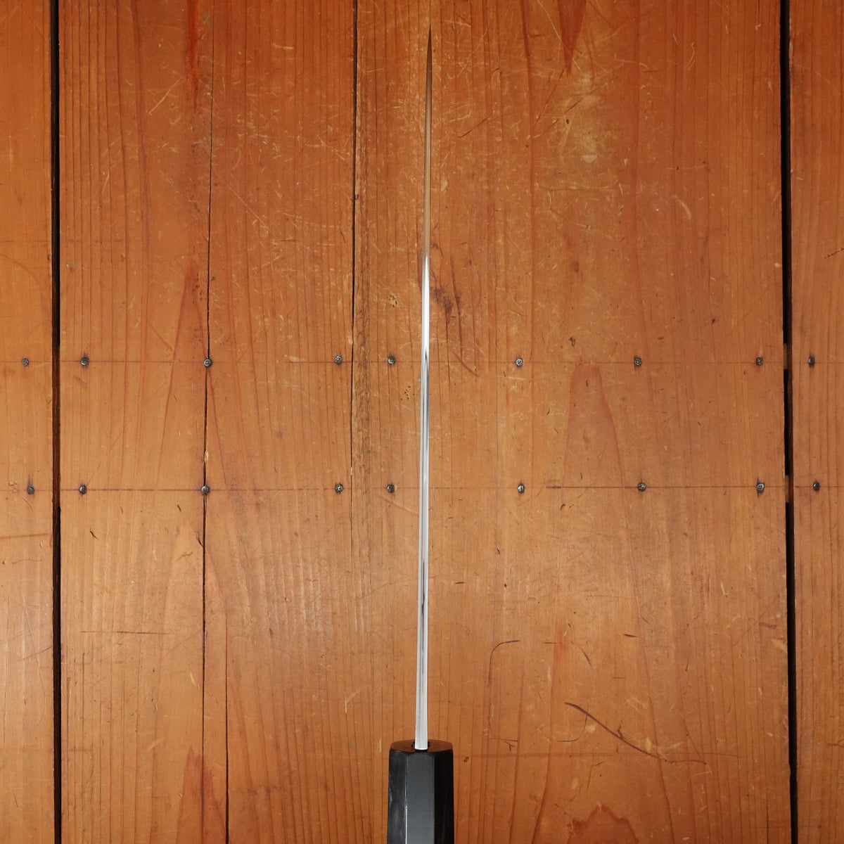 Masuda Yoshihide Kurozome 240mm Gyuto Aogami 1 Damascus Ebony with Black Buffalo Horn Handle