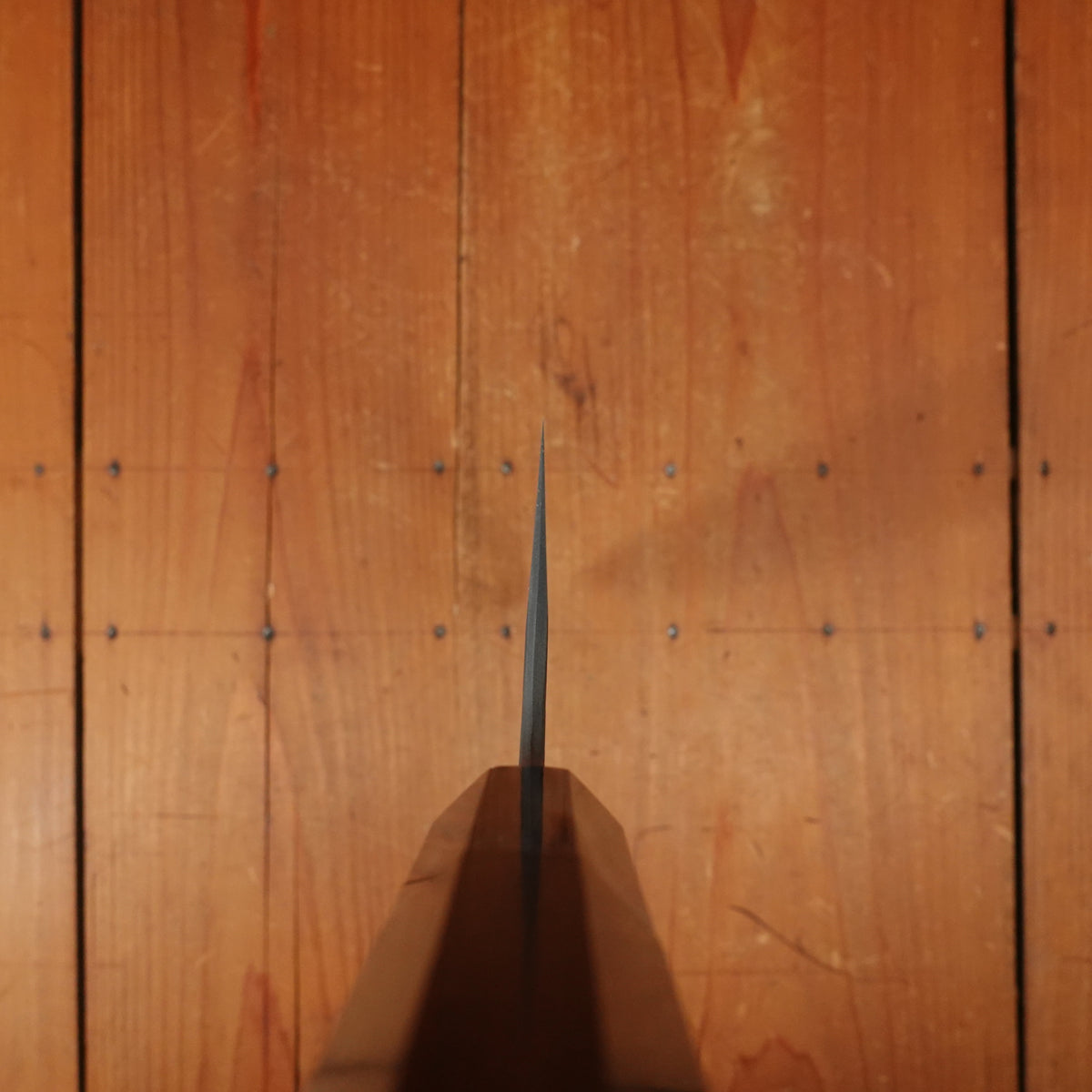 Masuda Yoshihide Kurozome 240mm Gyuto Aogami 1 Damascus Ebony with Black Buffalo Horn Handle