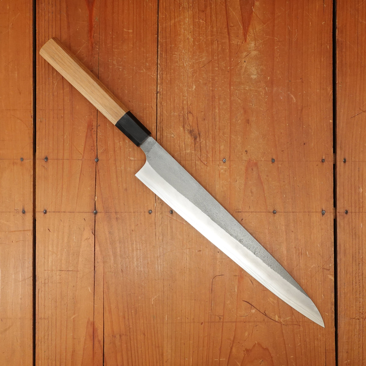 Yoshikane Hamono 270mm Sujihiki SKD Nashiji Teak Handle