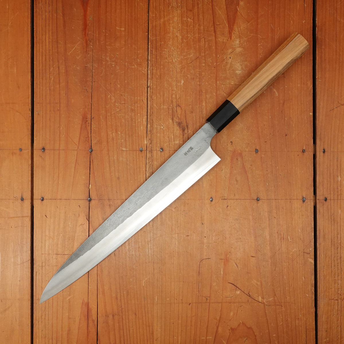 Yoshikane Hamono 270mm Sujihiki SKD Nashiji Teak Handle