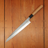 Yoshikane Hamono 270mm Sujihiki SKD Nashiji Teak Handle