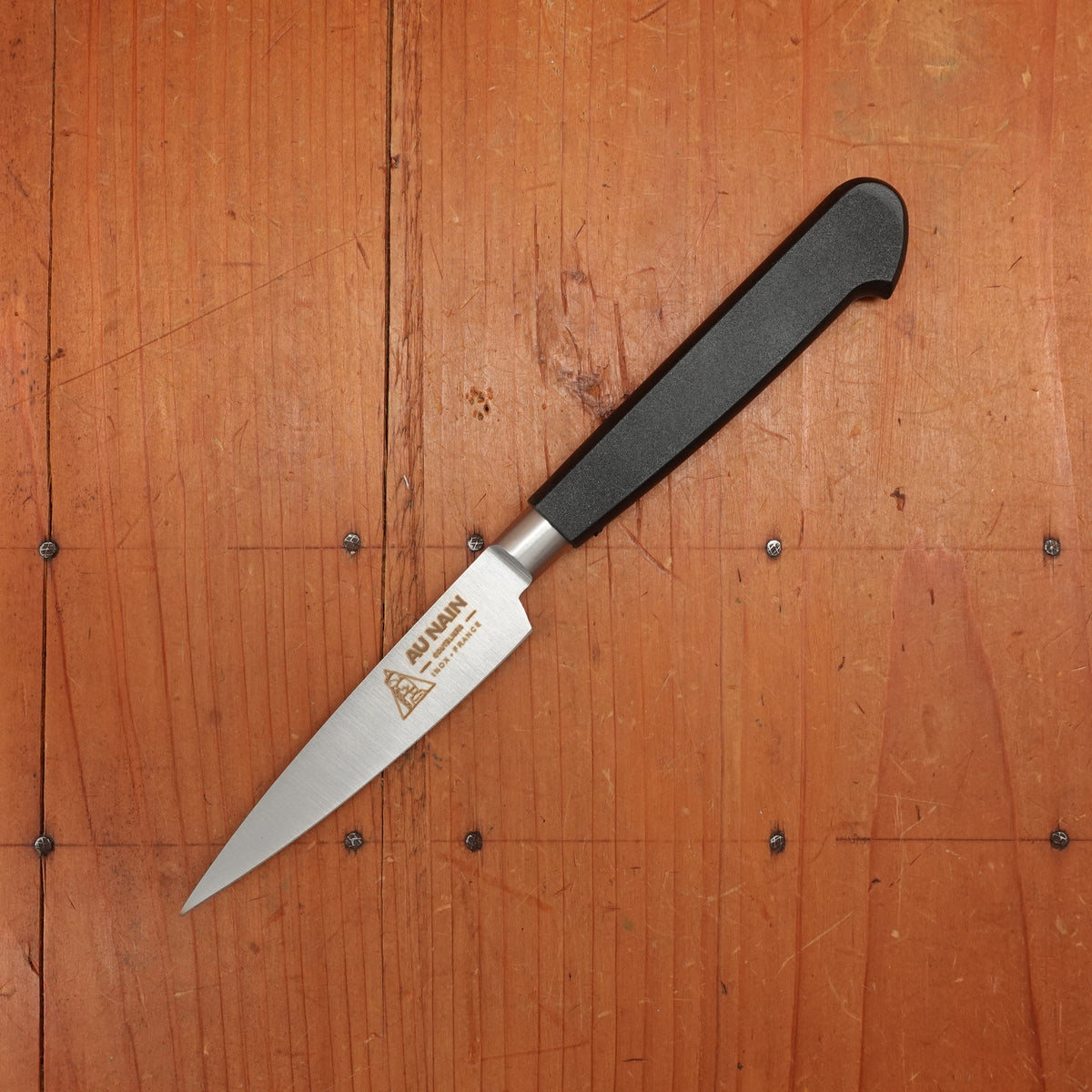 Au Nain 3.5" Paring Stainless Steel and Black Molded Handle