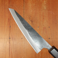 Hatsukokuro Kurogane 150mm Honesuki Kaku Iron Clad Aogami 2 Kurouchi Mono Ebony Handle