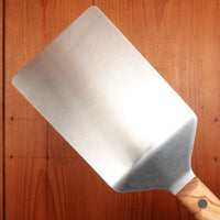 Due Buoi Stainless Wide Spatula Olive Handle