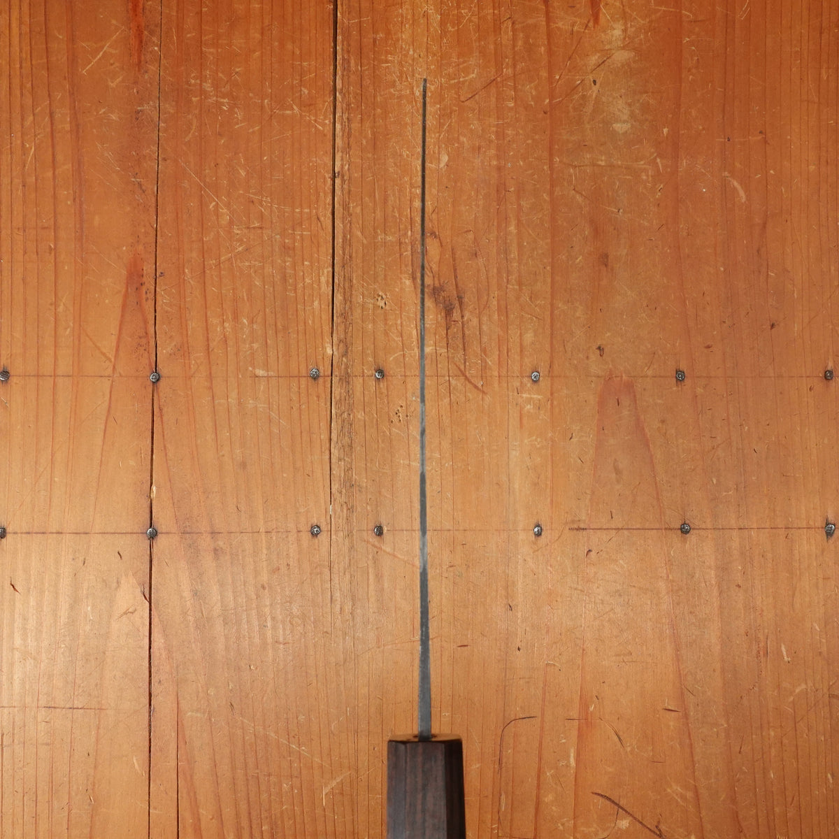 Hatsukokuro Kurogane 165mm Nakiri Iron Clad Aogami 2 Kurouchi Mono Ebony Handle