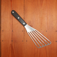 Due Buoi Stainless Slotted Fish Spatula POM Handle