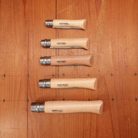 Opinel Straight Back Stainless Ring Lock Beechwood Handle