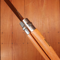 Opinel Straight Back Carbon Ring Lock Beechwood Handle