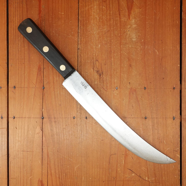 Ed Wusthof 10" Scimitar Carbon Steel Walnut Solingen ~1920s