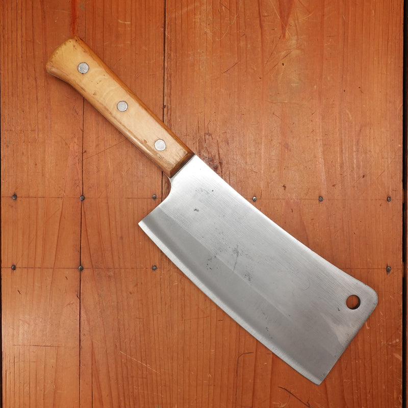 Sword & Shield 8" Cleaver Carbon Steel Solingen, Germany 1950-70s