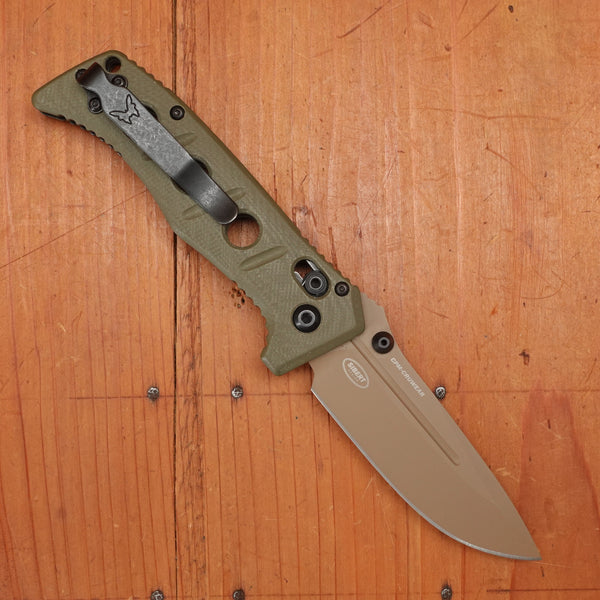 Benchmade 273FE-2 Mini Adamas Drop Point CPM-Cruwear AXIS Lock G10 Olive Drab Handle