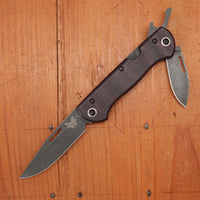 Benchmade 317BK-02 Weekender Drop Point CPM-S90V Lockback Double Red Micarta Handle with Second Blade and Bottle Opener