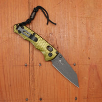 Benchmade 290BK-2 Full Immunity Wharncliffe CPM-M4 AXIS Lock Woodland Green Handle