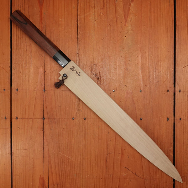 New Old Stock Konosuke Sakai 300mm Yanagi Aogami 1 Macasser Ebony Horn 2013-17