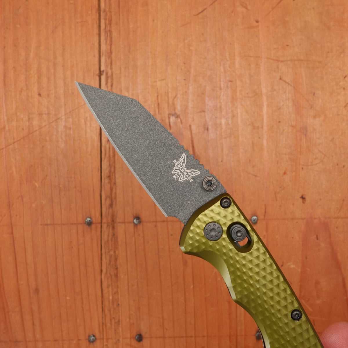 Benchmade 290BK-2 Full Immunity Wharncliffe CPM-M4 AXIS Lock Woodland Green Handle