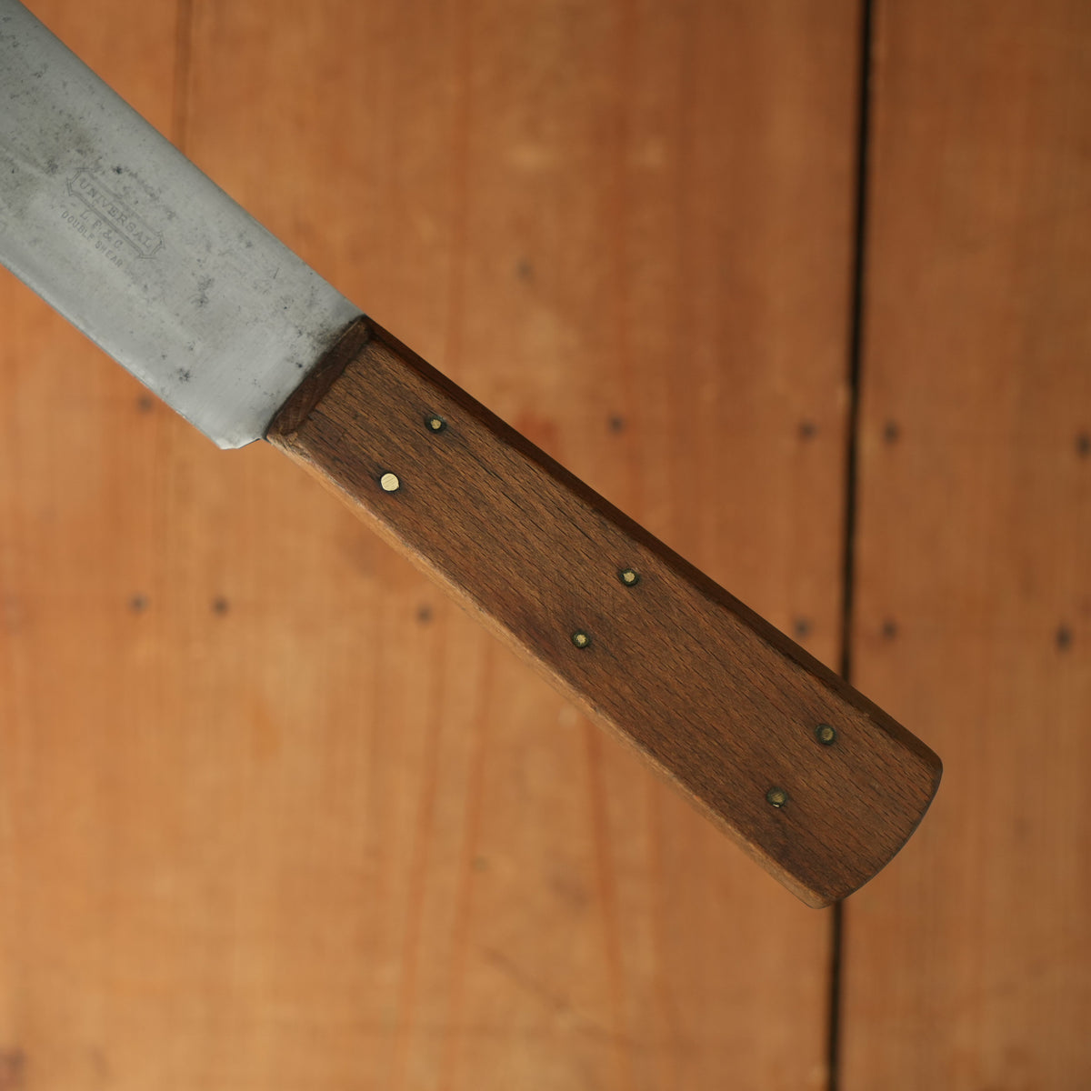Landers Frary & Clark Universal 12" Bullnose Scimitar Hand Forged Double Shear Steel 1912-30s