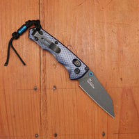 Benchmade 290BK Full Immunity Wharncliffe CPM-M4 AXIS Lock Crater Blue Handle