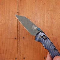 Benchmade 290BK Full Immunity Wharncliffe CPM-M4 AXIS Lock Crater Blue Handle