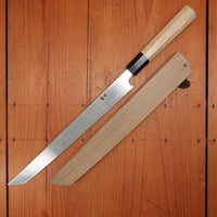 New Old Stock Konosuke Sakai Fujiyama 270mm Sakimaru-Takohiki Ginsanko Octagonal Ho/Horn Handle with Saya 2011-13