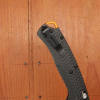 Benchmade 15535OR-01 Taggedout Clip Point CPM-154 AXIS Lock Carbon Fiber Handle