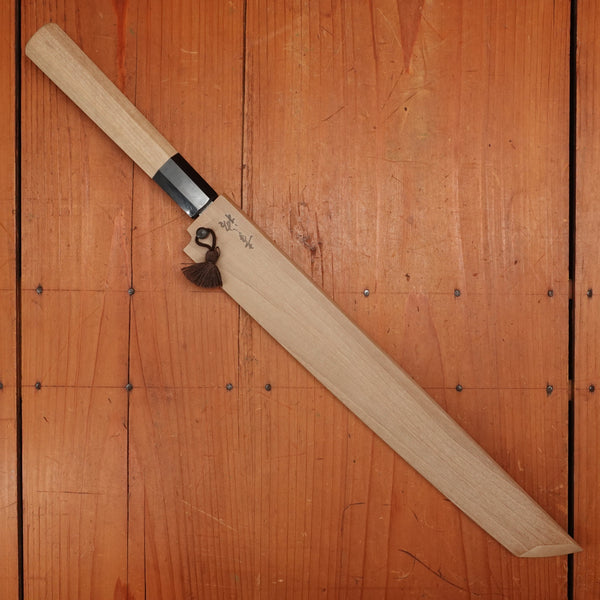 New Old Stock Konosuke Sakai Fujiyama 270mm Sakimaru-Takohiki Ginsanko Octagonal Ho/Horn Handle with Saya 2011-13