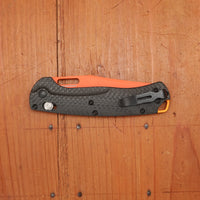 Benchmade 15535OR-01 Taggedout Clip Point CPM-154 AXIS Lock Carbon Fiber Handle