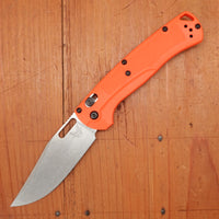 Benchmade 15535 Taggedout Clip Point CPM-154 AXIS Lock Orange Grivory Handle