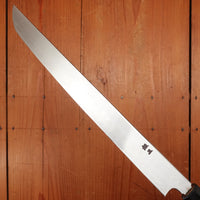 New Old Stock Sakai Konosuke Fujiyama 270mm Sakimaru-Takohiki Ginsanko Octagonal Ho/Horn Handle with Saya 2011-13